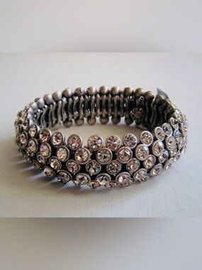 J.Crew Luxe Crystal Cocktail Stretch Bracelet ~ NWOT